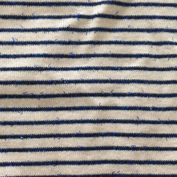 NWT Boden sparkle stripe square neck cotton stretch top M 8-10 - Picture 4 of 8